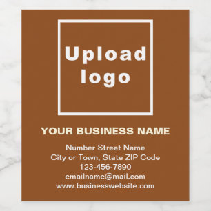 Merk op bruine wijnfles wijn etiket