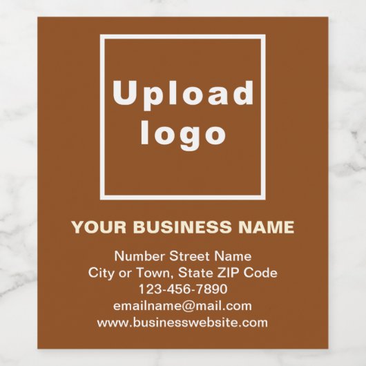 Merk op bruine wijnfles wijn etiket (Enkel label)