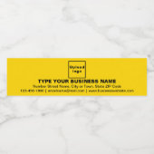 Merk op de Gele Fles Etiket (Enkel label)