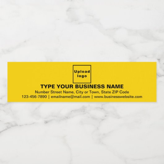 Merk op de Gele Fles Etiket (Enkel label)