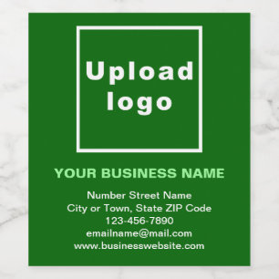 Merk op groen wijnflesetiket wijn etiket