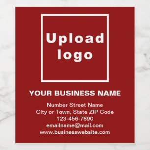 Merk op rode wijnfles wijn etiket