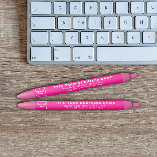 Merk op roze vat van de pen