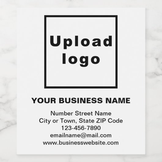 Merk op witte wijn Etiket op fles (Enkel label)