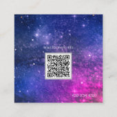 Merk paarse Galaxy visitekaartje (Achterkant)