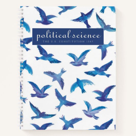 merk politiek science notebook notitieboek (Voorkant)