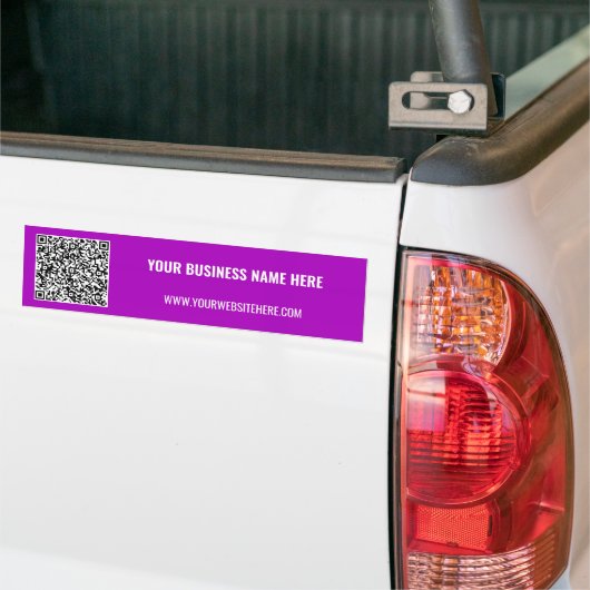 Merk Promotionele QR Code Bumpersticker Voorbeeld (Op Truck)