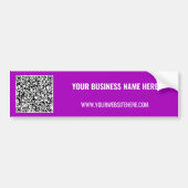 Merk Promotionele QR Code Bumpersticker Voorbeeld (Voorkant)