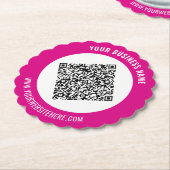 Merk Promotionele QR-code Papieren Onderzetters Vo (Gekanteld)