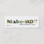Merk:RDU-oproepkaarten Contactkaartje (Achterkant)
