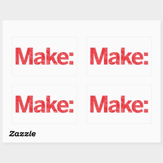 Merk Rechthoekige Sticker (Vel)