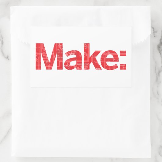 Merk Rechthoekige Sticker (Tas)