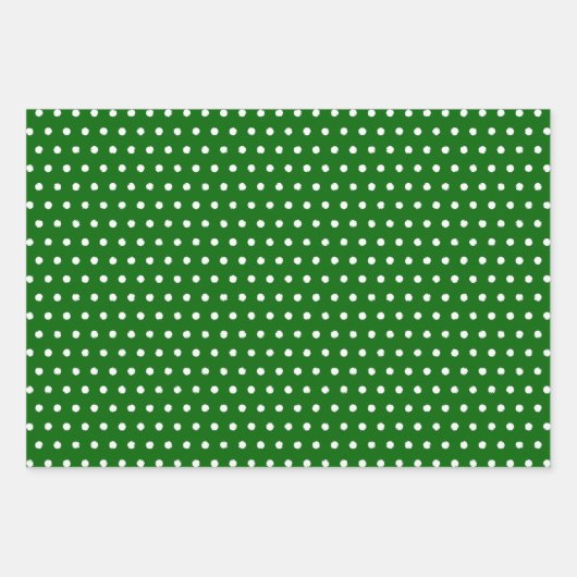 Merk rode witte pokadots inpakpapier vel (Voorkant 3)