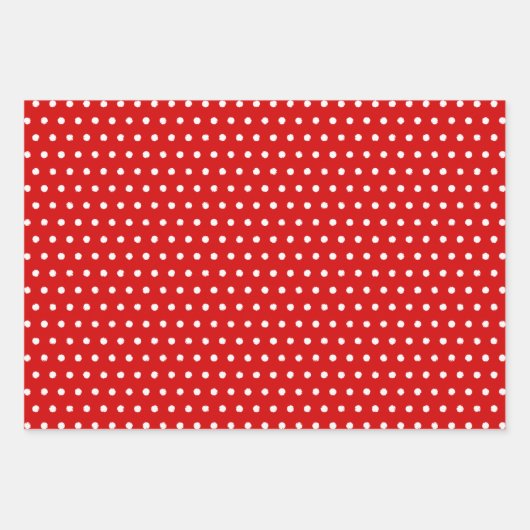 Merk rode witte pokadots inpakpapier vel (Voorkant 3)