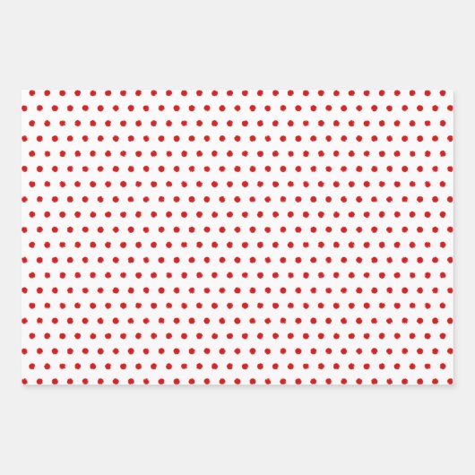 Merk rode witte pokadots inpakpapier vel (Voorkant)