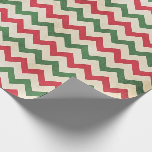 Merk rode Zig Zag Cadeaupapier (Hoek)