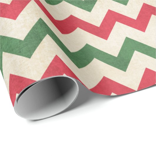 Merk rode Zig Zag Cadeaupapier (Rol Hoek)