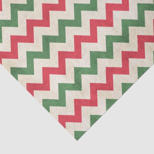 Merk rode Zig Zag Tissuepapier (Detail)