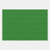 Merk rood groen wit klein pokadots patroon inpakpapier vel (Voorkant 3)
