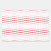 Merk rood groen wit klein pokadots patroon inpakpapier vel (Voorkant 2)