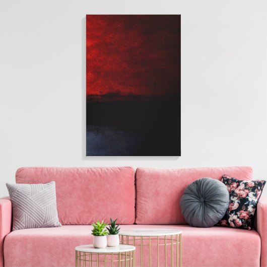 merk rothko schilderkunst abstract canvas afdruk (Insitu (Woonkamer))