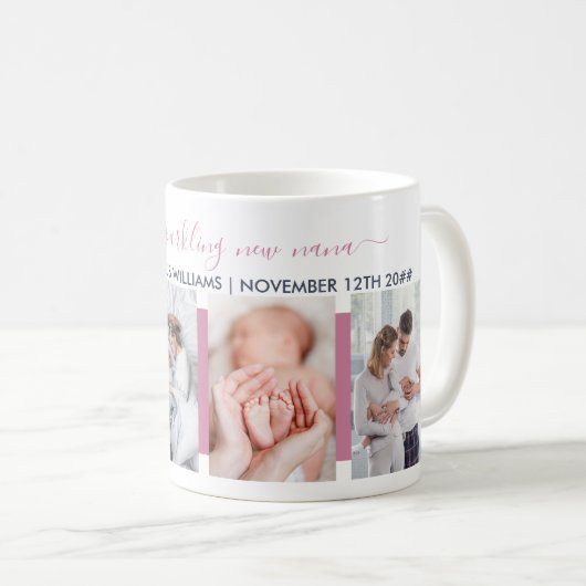 Merk Sparking New Nana 4 Foto gepersonaliseerd Koffiemok (Voorkant rechts)