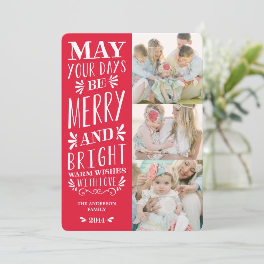 Merk type zijn | Vakantieknopkaart Feestdagenkaart (Staand voorkant)