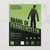 Merk van Frankenstein -  horror poster Briefkaart (Voorkant)