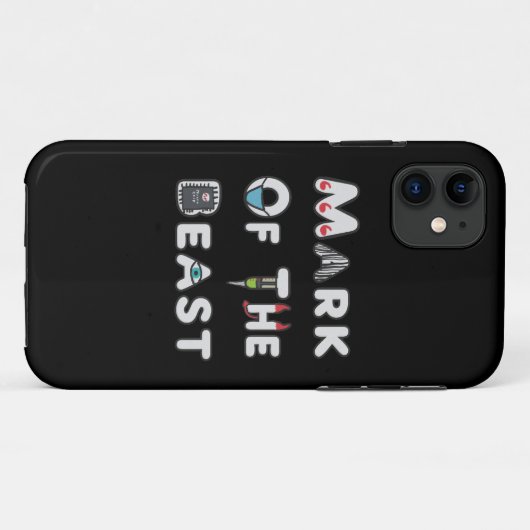 Merk van het beest Case-Mate iPhone case (Achterkant (horizontaal))