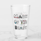 Merk van het beest glas (Achterkant)