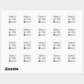 Merk van het beest ronde sticker (Vel)