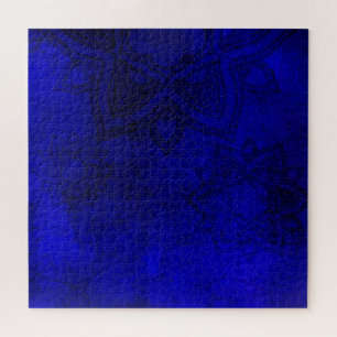 Merk van het blauwe Mandala Legpuzzel