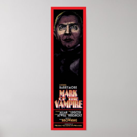 MERK VAN HET POSTER VAMPIRE - KLASSIEKE FILM (Voorkant)