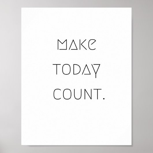 merk.vandaag.count. Poster en Prints (Voorkant)