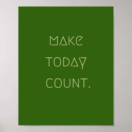 merk.vandaag.count. Poster en Prints (Voorkant)