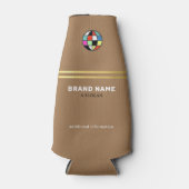 merk verkoopbenaming promotioneel bruin flesjeskoeler (Voorkant)