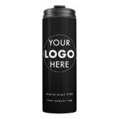 Merk voor onderweg: Black Custom Logo Thermosbeker (Voorkant)