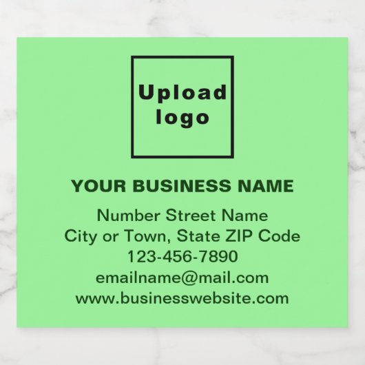 Merk voor zakelijk gebruik op lichtgroen bierflese bier etiket (Enkel label)