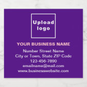 Merk voor zakelijk gebruik op Paarse flessenetiket Likeurfles Etiket (Enkel label)