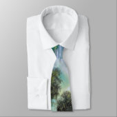 MERK, WATERLIES EN BOMEN IN LANDSCHAP STROPDAS (Gebonden)