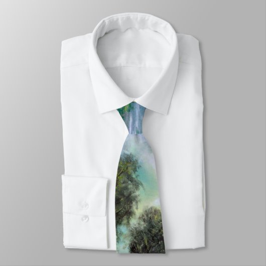 MERK, WATERLIES EN BOMEN IN LANDSCHAP STROPDAS (Gebonden)