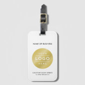 Merk Wit Zakelijk Logo Reizen Bagagelabel (Voorkant (verticaal))