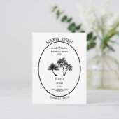 Merk, zomerse bries, aanpasbaar briefkaart (Staand voorkant)