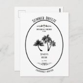 Merk, zomerse bries, aanpasbaar briefkaart (Voorkant / Achterkant)