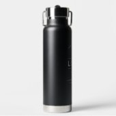 Merk Zwarte Logo QR Wellness Waterfles (Voorkant)