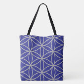 Merkaba Bloem van het Leven Heilige Geometrie Bood Tote Bag (Achterkant)