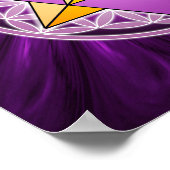 Merkaba en Levensbloem Poster (Hoek)