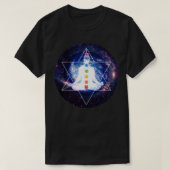 Merkaba Lightbody Chakra Meditation T-shirt (Design voorkant)