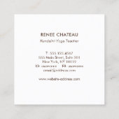 Merkaba Sacred Geometry-symbool Vierkante Visitekaartje (Achterkant)