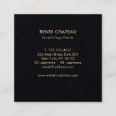 Merkaba Sacred Geometry-symbool Vierkante Visitekaartje (Achterkant)